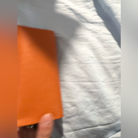 Tory Burch sunglasses glasses Case orange with gold hardware - Picture 6 of 7